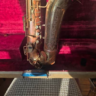 Benetone Tenor Saxophone w/ Original Case Serviced 1950s 1960s image 2