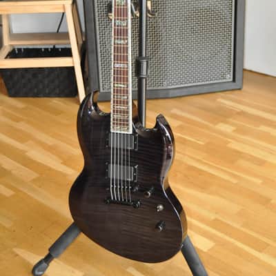 ESP LTD VIPER 1000 FM STBLK See Thru Black / Viper-1000 Deluxe Series / Made In Korea / from 2004 / W0404979 image 2