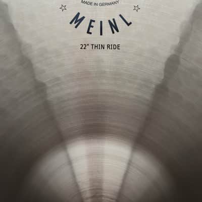 Meinl 22" Pure Alloy Thin Ride Cymbal 2017 - Present - Traditional image 2