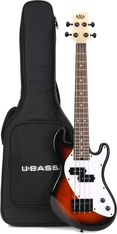Kala Solidbody U-Bass Electric Bass Guitar - Tobacco Sunburst image 1
