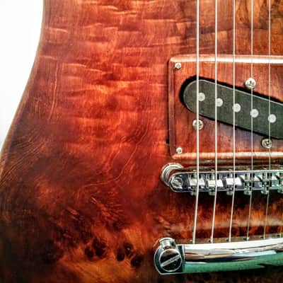 Anderson Custom Telecaster 2016 Redwood Burl Top with Mahogany Body image 8