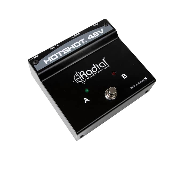 Radial Engineering HOTSHOT-48V 2-Output Condenser Microphone Toggle Foot Switch image 1