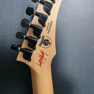 B.C. Rich Joey Jordison Signature Warlock Murderdolls - White Blood Splatter image 7