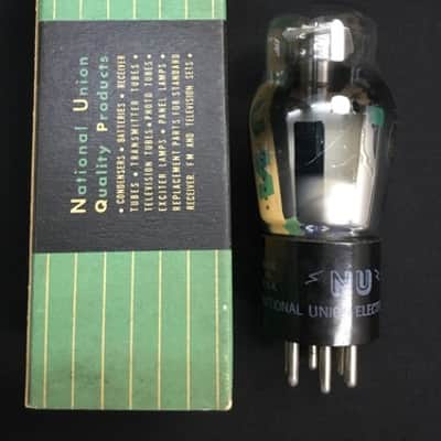 NOS NATIONAL UNION TYPE 43 Black Plate POWER VACUUM TUBE Tested USA P.1314-D image 1
