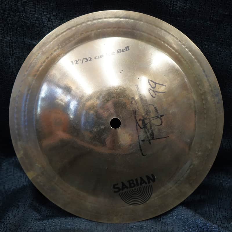 Sabian 12" Ice Bell AUTOGRAPHED by Terry Bozzio image 1