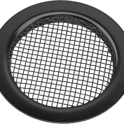 Guitar Screened Sound Hole Insert, Speaker Grills Mesh Speaker Compatible with Gutiar, Dobro Resonator Guitar, Cigar Box Guitar (Black) image 1