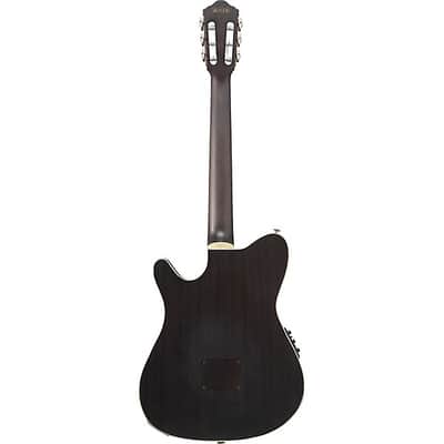 Ibanez TOD10NTKF Tim Henson Signature Nylon Acoustic-Electric Guitar - Transparent Black Flat image 3
