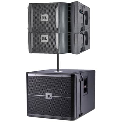 2x JBL VRX932LAP Active Line-Array Speaker +VRX918SP Powered Subwoofer +Sub Pole image 1