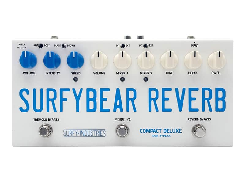 Surfy Industries SurfyBear Compact Deluxe V1.0 Reverb Pedal image 1