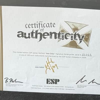 ESP Iron Cross James Hetfield Serial# 11 of 100 Kiso Custom Shop image 6
