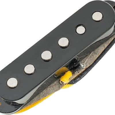 Staggered Single Coil Bridge Pickup for Strat Style Electric Guitar, Black image 1