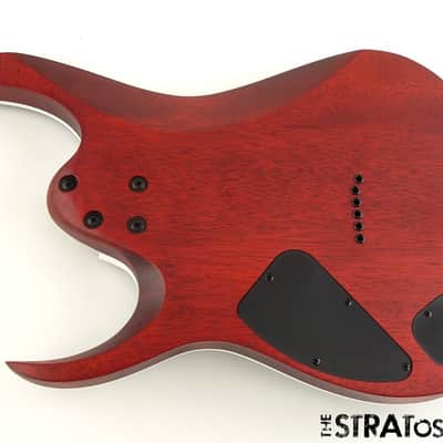 Ibanez RGA42FM LOADED BODY Flamed Maple Top Bound Transparent Gray Flat image 2