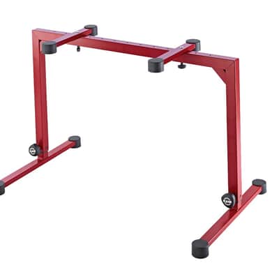 K&M 18810 Omega Table-Style Keyboard Stand (Red) image 2