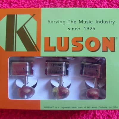 Kluson Supreme Vintage Style 6 Inline (KTS9105MN) 18:1, Nickel. Free Shipping. image 1