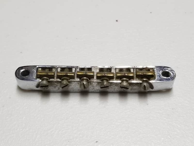 1966 - 1970s Gibson ABR-1 Chrome Bridge - Foundry Mark - 100% Genuine Vintage - No Sags or Cracks! image 1