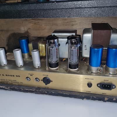 Marshall JMP 50 Lead and Bass head 1974 - Black image 6