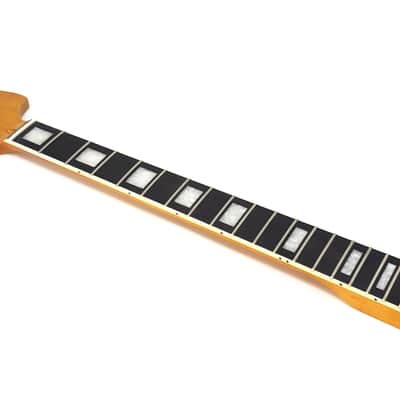 Brio Binded Maple Rosewood Fingerboard S-Style Neck w Block Inlays - Poly image 2