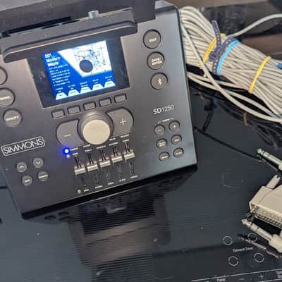 SIMMONS SD1250 Drum SOUND MODULE w/ Cable Harness; 'Bluetooth' capable image 4