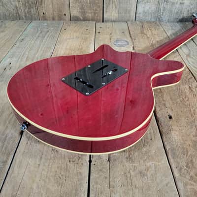 Harley Benton BM-75 DLX Brian May Red Special Replica - Transparent Red image 17