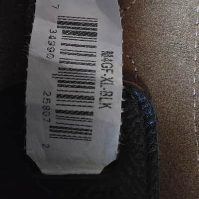 Levy's Leathers M4GF-XL-BLK Guitar Strap M4gf-xl blk 2020s - Black and tan image 2