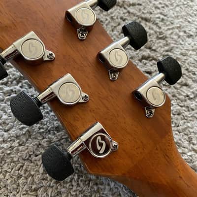 Luna Tattoo 40 Inch Acoustic Guitar, Mahogany Body, Mahogany Neck, Rosewood Fingerboard image 13