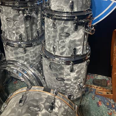 Pearl - Music City Custom, Reference Series 12 Piece Shell Bank Set. David Frangioni, Modern Drummer Collection, Carl Palmer. Platinum Smoke Marine image 6