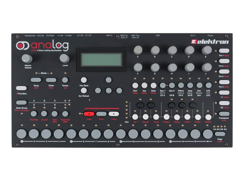 Elektron Analog Four MK1 Desktop Analog Synthesizer + Groovebox [USED] image 1