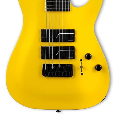 ESP LTD Stephen Carpenter SC-608 Baritone Yellow w/case image 2