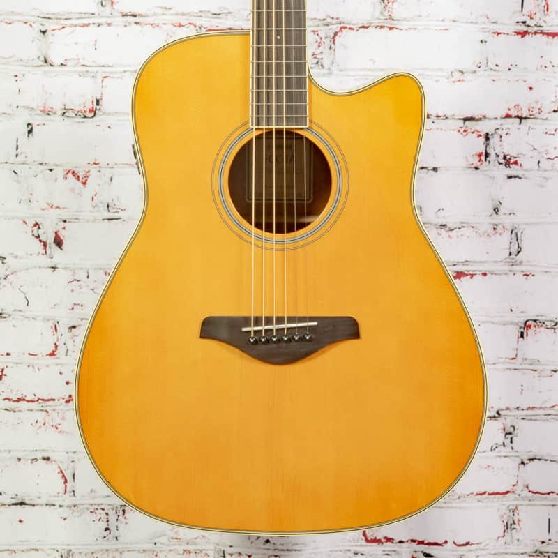 Used YAMAHA FGC-TA VT FGC TransAcoustic Vintage Tint image 1