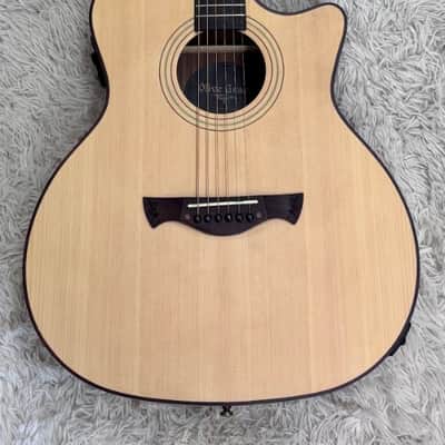 Tagima Olive Grace EQ-NTOP Acoustic Guitar w/HS Case - Natural Finish - B stock image 1