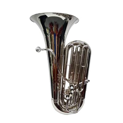 Schiller Elite 4 Valve Front Action Tuba Nickel Plated image 4