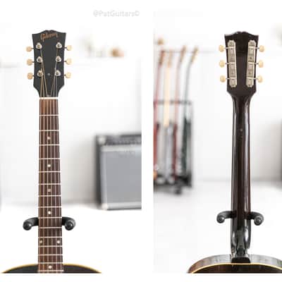 1967 Gibson J-45 acoustic guitar in Sunburst image 3