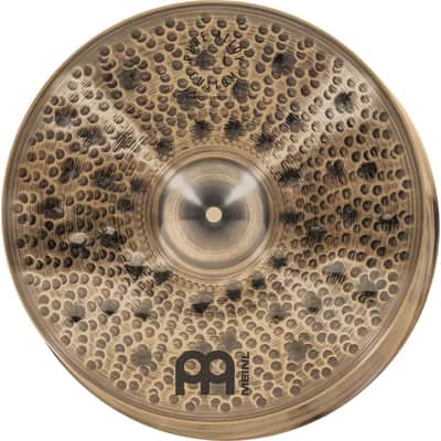 Meinl Pure Alloy Custom Extra Thin Hammered Hi Hat Cymbals 15" image 1