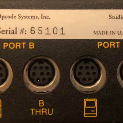 Opcode Studio 4 8-port MIDI interface with SMPTE around 1990 image 7