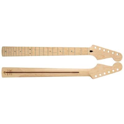 Mighty Mite MM2925-M Fender Licensed Strat® Birdseye Maple Replacement Neck - C Profile 22 Jumbo Frets image 2
