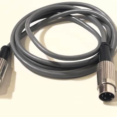 Vintage Naim Audio 4-pin DIN4 Interconnect Genuine OEM Latching Cable 1.4m 1980s - grey image 4