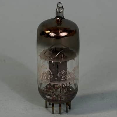 1959 General Electric 12AT7 ECC81 Vintage Short Gray Plate D Getter Tube! T394 image 1