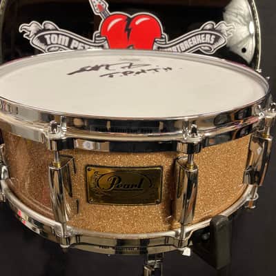 Steve Ferrone's Tom Petty and the Heartbreakers - Pearl 5x14" Mahogany Classic Limited Edition Snare Drum. SIGNED! image 1