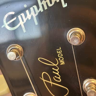 Epiphone Les Paul w/ Bigsby Transparent Red 1997 Electric Guitar image 9
