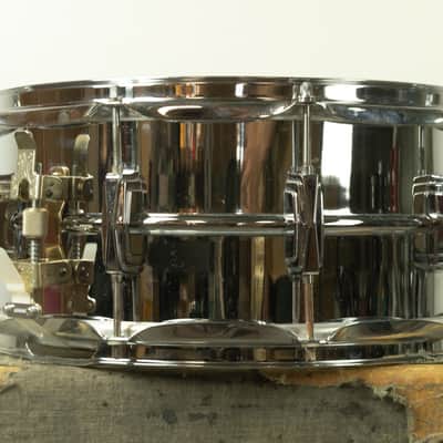 1980s Ludwig 6.5x14 LM402 Supraphonic Snare Drum image 5