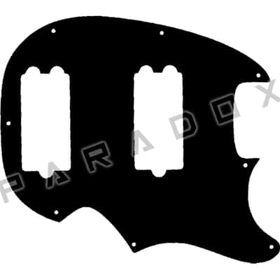 Custom Pickguard For 1979 Made in America Music Man Sabre Bass - Black/White/Black .090"
