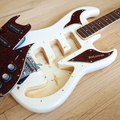 1967 Baldwin Shadows Vintage Electric Bass Guitar Bison Burns Hank Marvin w/ohc image 18