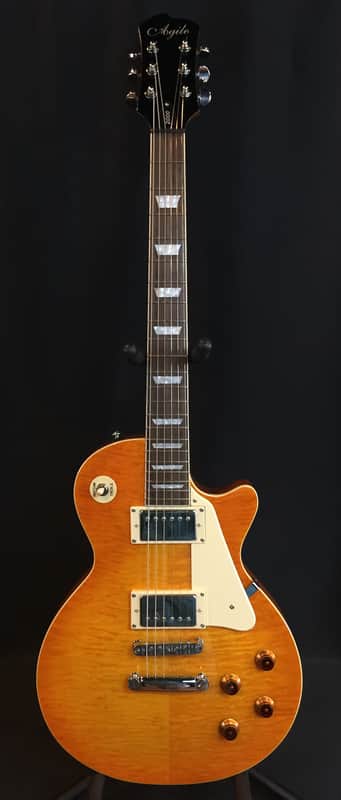 Agile AL-2000 Electric Guitar Flamed Lemon Burst image 1
