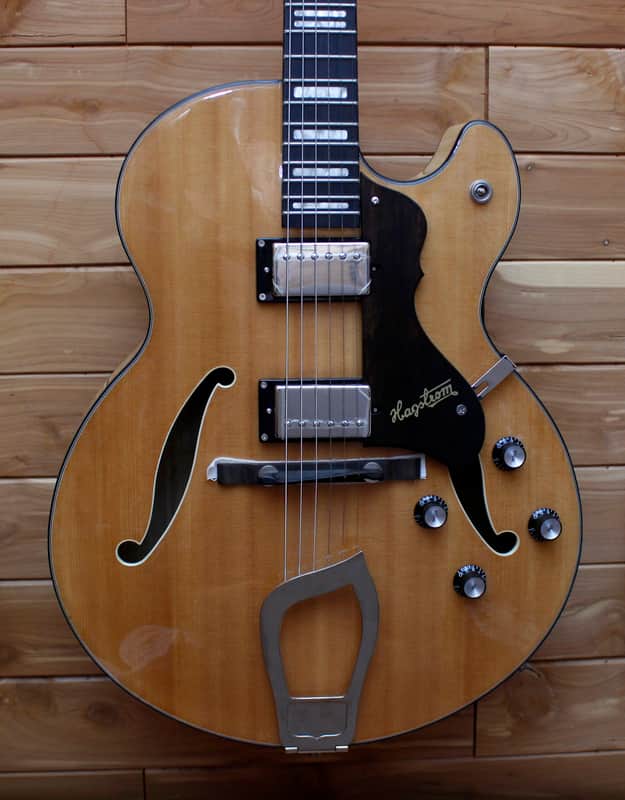 Hagstrom HJ600 Electric Jazz Guitar Natural | Reverb