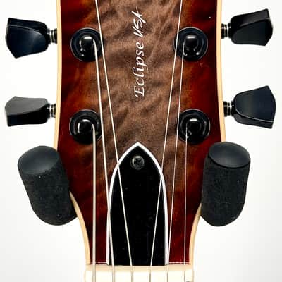 ESP ESP USA Custom Shop Eclipse with Fishman Fluence with Case - Quilted Blood Moon Serial#: U image 5