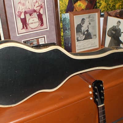 1958 Supro 33 Special Belmont Short Scale Gold Kluson Pro Setup Original Soft Shell Case image 13