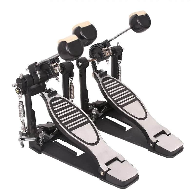 Double Bass Drum Pedal Kick Twin Dual Chain Drive Percussion for rock Music image 1