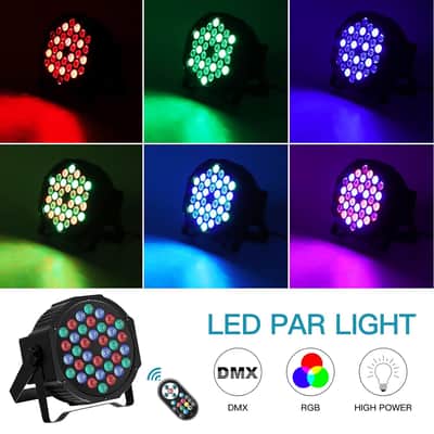 Led Par Lights 36 Led Stage Lights 9 Modes Rgb Dj Lights With Sound Activated Remote And Dmx Control Dj Uplighting?For Birthday Party Events Wedding Christmas Stage Lighting (4 Packs) image 2