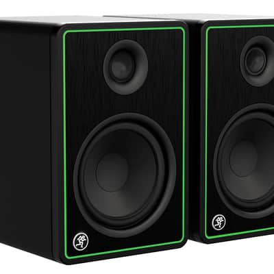Pair Mackie CR5-XBT 5" Powered Studio Monitors w/ Bluetooth+Desk Stands+Cables image 8