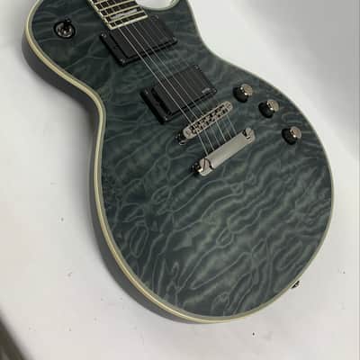 ESP LTD EC-401 QM See Thru Black Satin Electric Guitar B-Stock image 5